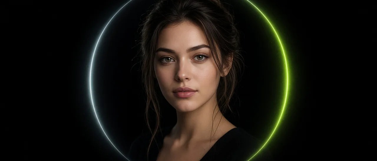 Portrait still used as the cover for the AI Influencer Studio guide
