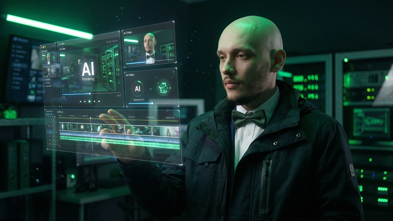 AI short film frames showing creative diversity